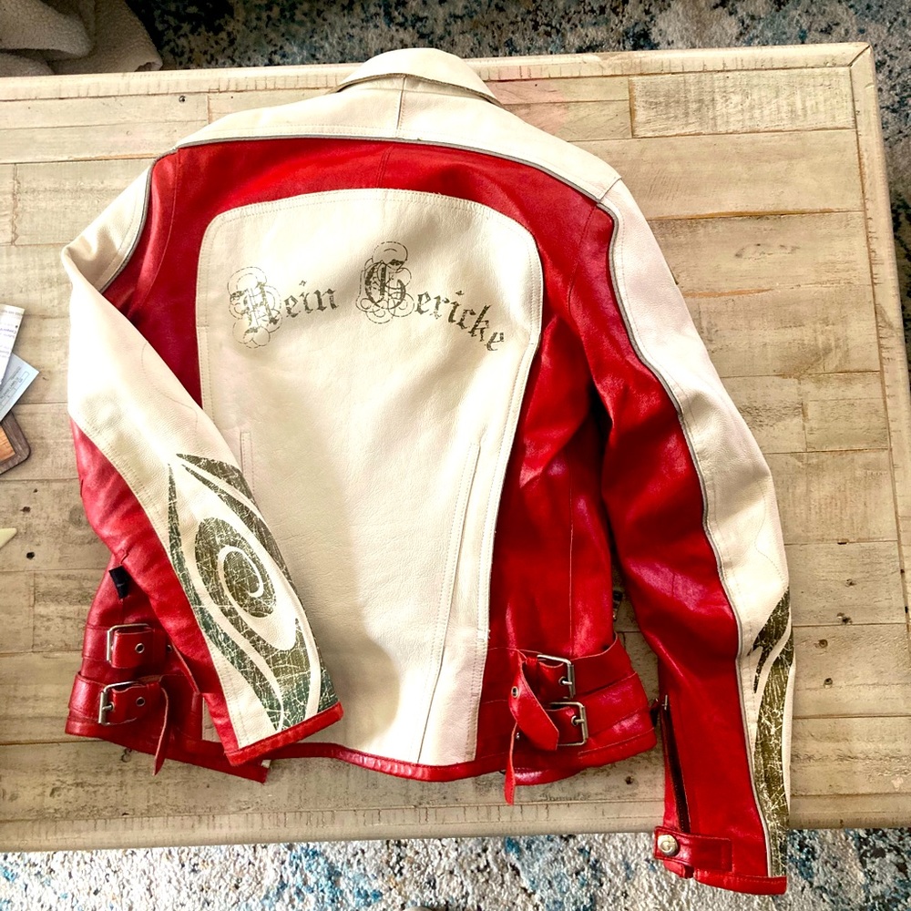Hein Gericke vintage leather riding jacket by Harley Davidson